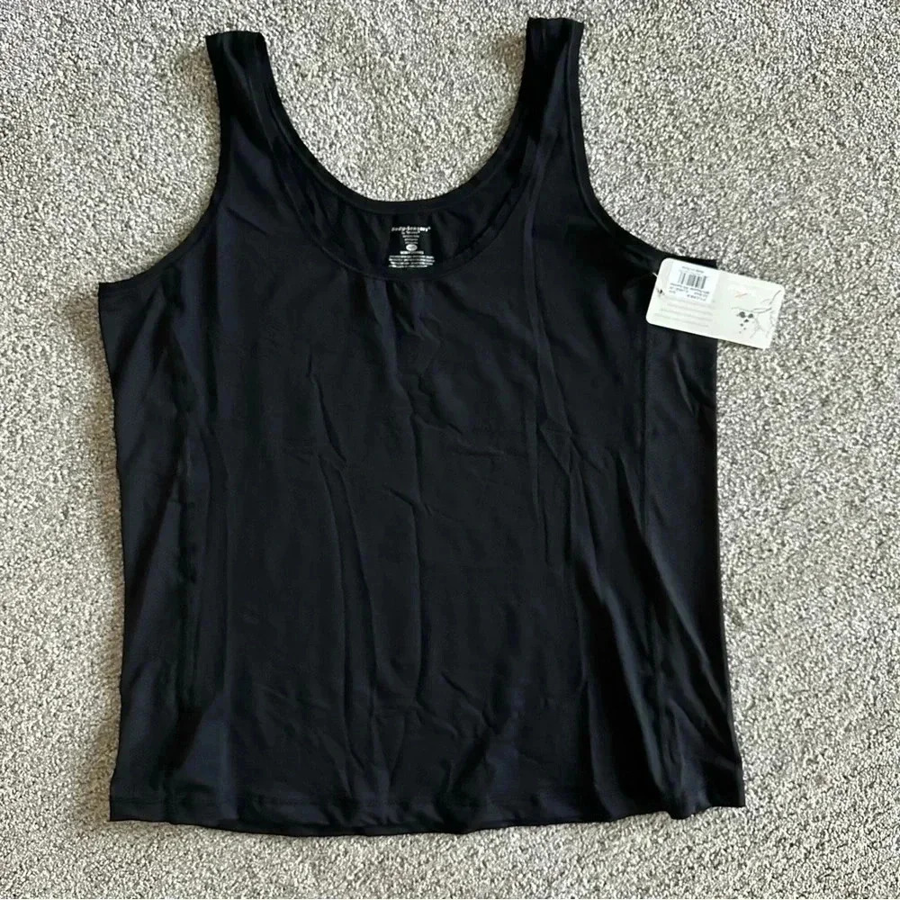 Body-Sensors by Terramar Black Tank Style‎ W8118 Size XL